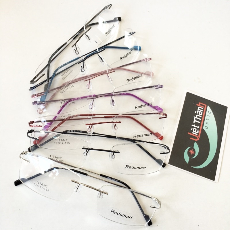 HCM mắt Kính khoan titanium siêu nhẹ , siêu mỏng TẶNG Hộp