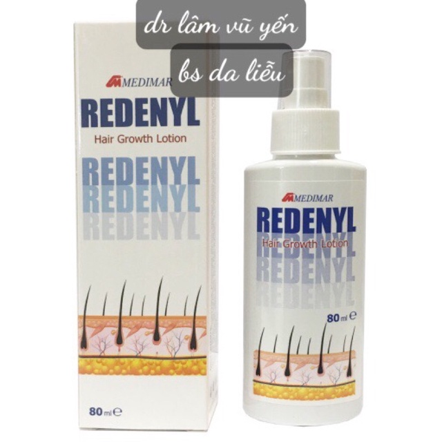 Xịt redenyl dành cho rụng tóc, hói, kích thích mọc tóc - Dr. Lâm Vũ Yến