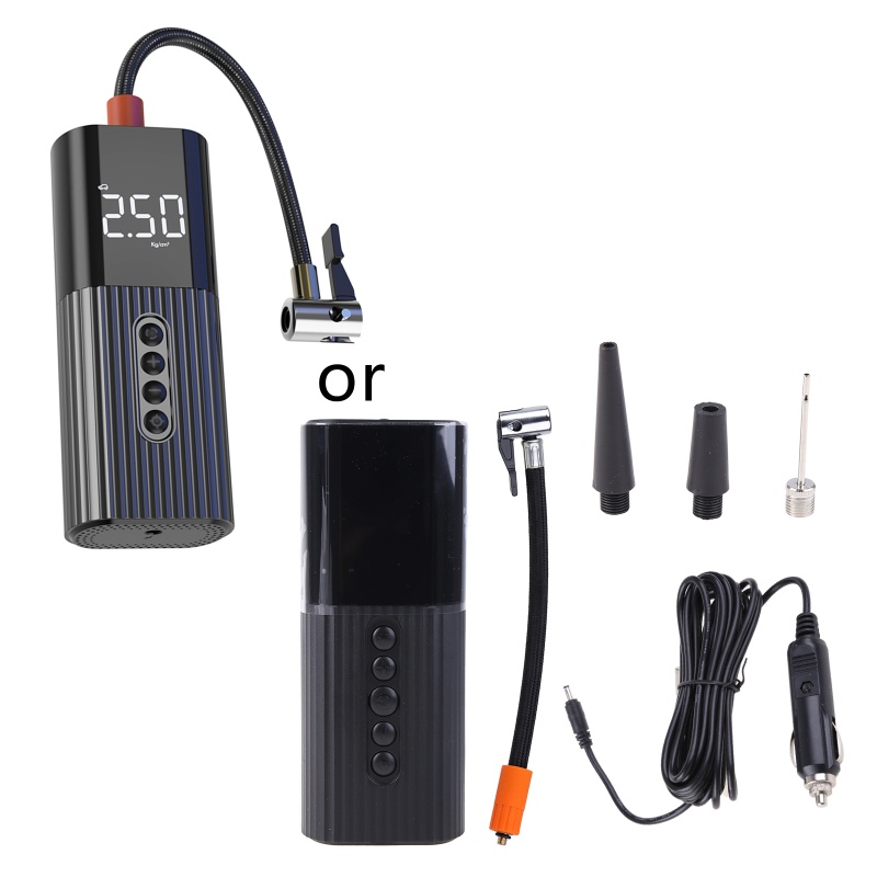 Máy Bơm Hơi Mini Có Đèn LED 12V Chất Lượng Cao