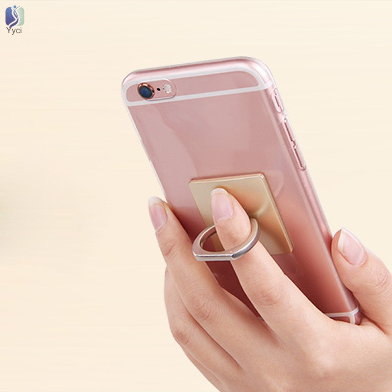 Yy New 360 Degree Finger Ring Mobile Phone Stand Holder Safe Grip Stand For iPhone iPad All Smart Phones @VN