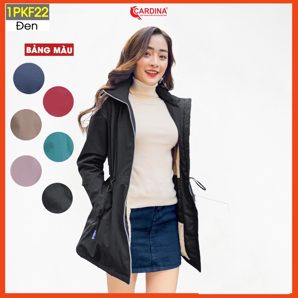 Áo PARKA nữ CARDINA lót lông cừu cao cấp siêu ấm cho mùa đông không lạnh 1PKF.