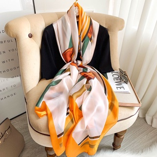 KL056 Khăn choàng cổ lụa dáng dài