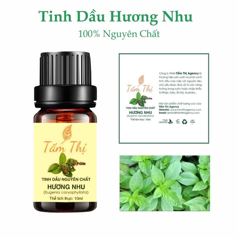 Tinh Dầu Hương Nhu Tấm Thị Tinh Dầu Thiên Nhiên Nguyên Chất 100% Lọ 10ml Tinh Dầu Hương Nhu Thơm Phòng Đuổi Muỗi