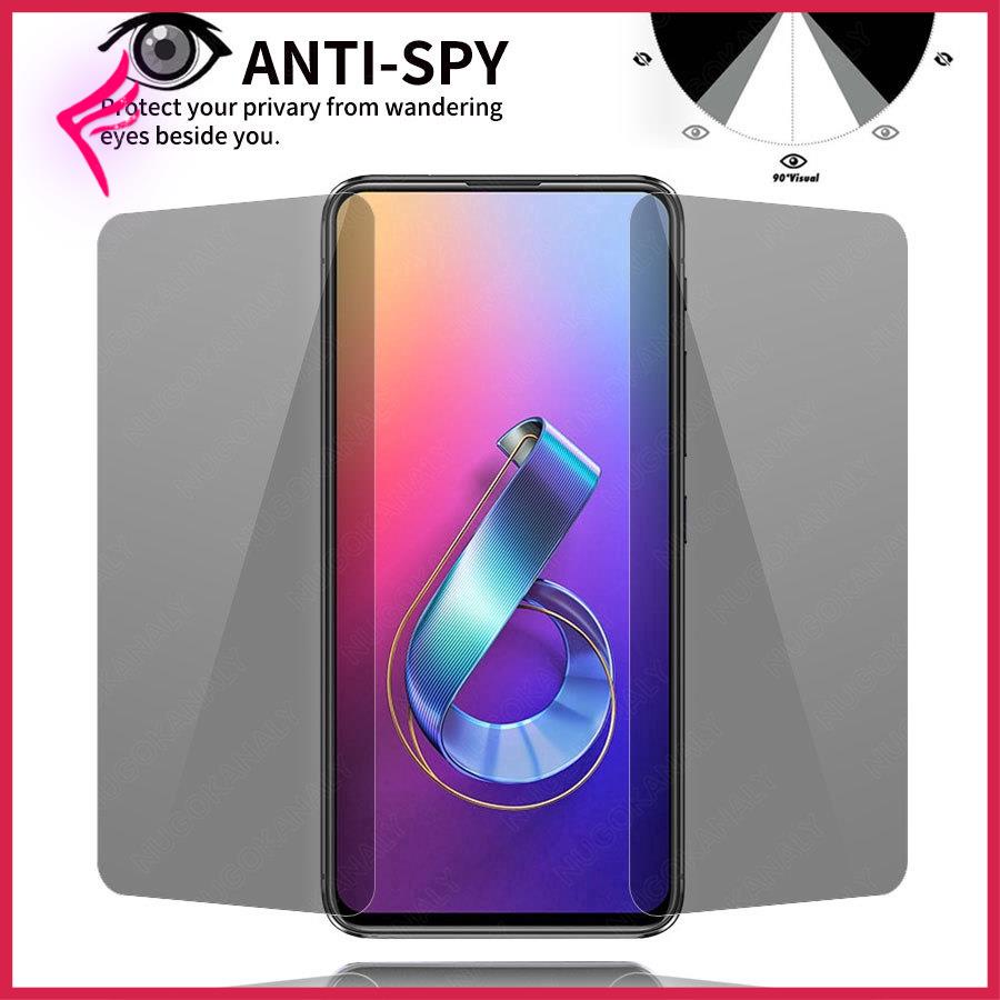Kính cường lực chống nhìn trộm cho Asus ROG Phone 2 Zenfone 5 5z ZS620KL 6 ZS630KL Max Pro M2/M1 ZB631KL/6