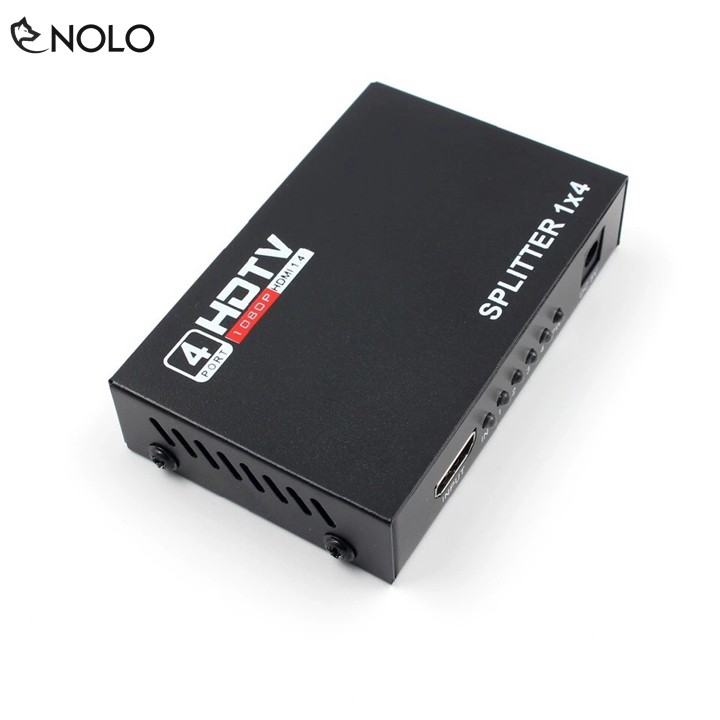 Box Chuyển HDMI 1 Ra 4 SPLITTER 1x4 Chất Lượng Ful HD 1080p Chất Liệu Hợp Kim Tặng Kèm Nguồn