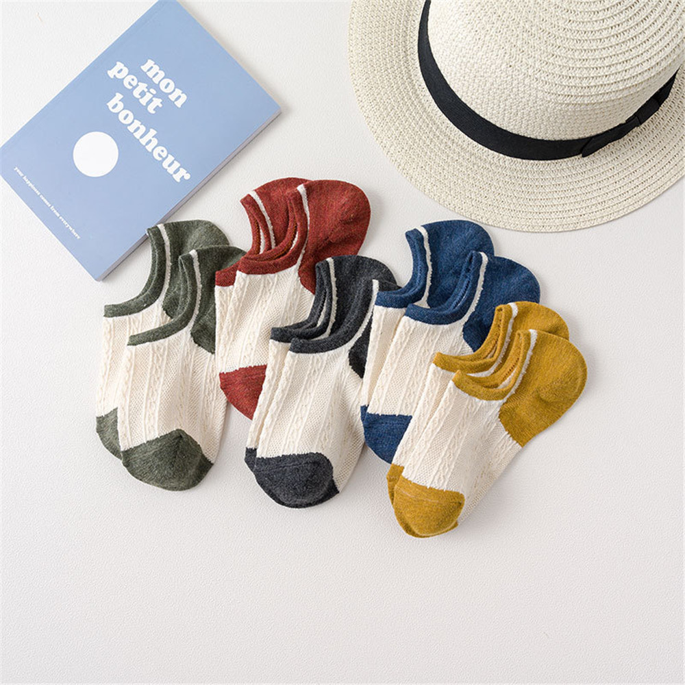 Tất Cotton Chống Trượt Thoáng Khí Dễ Thương Cho Nữ