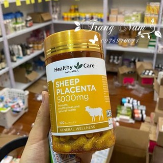 Viên uống nhau thai cừu Healthy Care 5000mg 100 viên của Úc