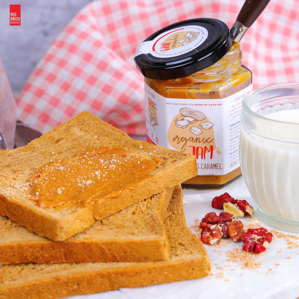 Bơ Đậu Phộng Caramel và Bơ Hạnh Nhân Choco 250gr Thương Hiệu Gạch Đỏ - Bộ Đôi Hỗ Trợ Ăn Kiêng Healthy