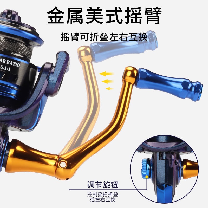 Máy Câu Cá 2022 Tốc Độ Cao Vỏ Kim Loại Chuyên Nghiệp