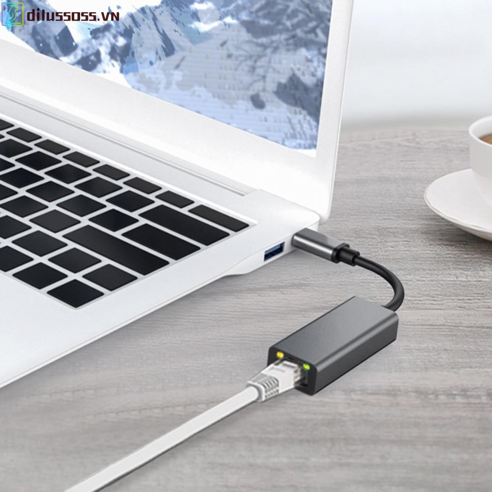 Đầu chuyển đổi S3-8152-C Type-C sang RJ45 mạng LAN Internet 10/100Mbps