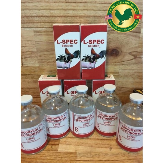 L-SPEC CHAI 100ML - dùng cho gà khò khè, sổ mũi, viêm ruột, phân xanh, phân trắng - Nhập nhẩu Philippine