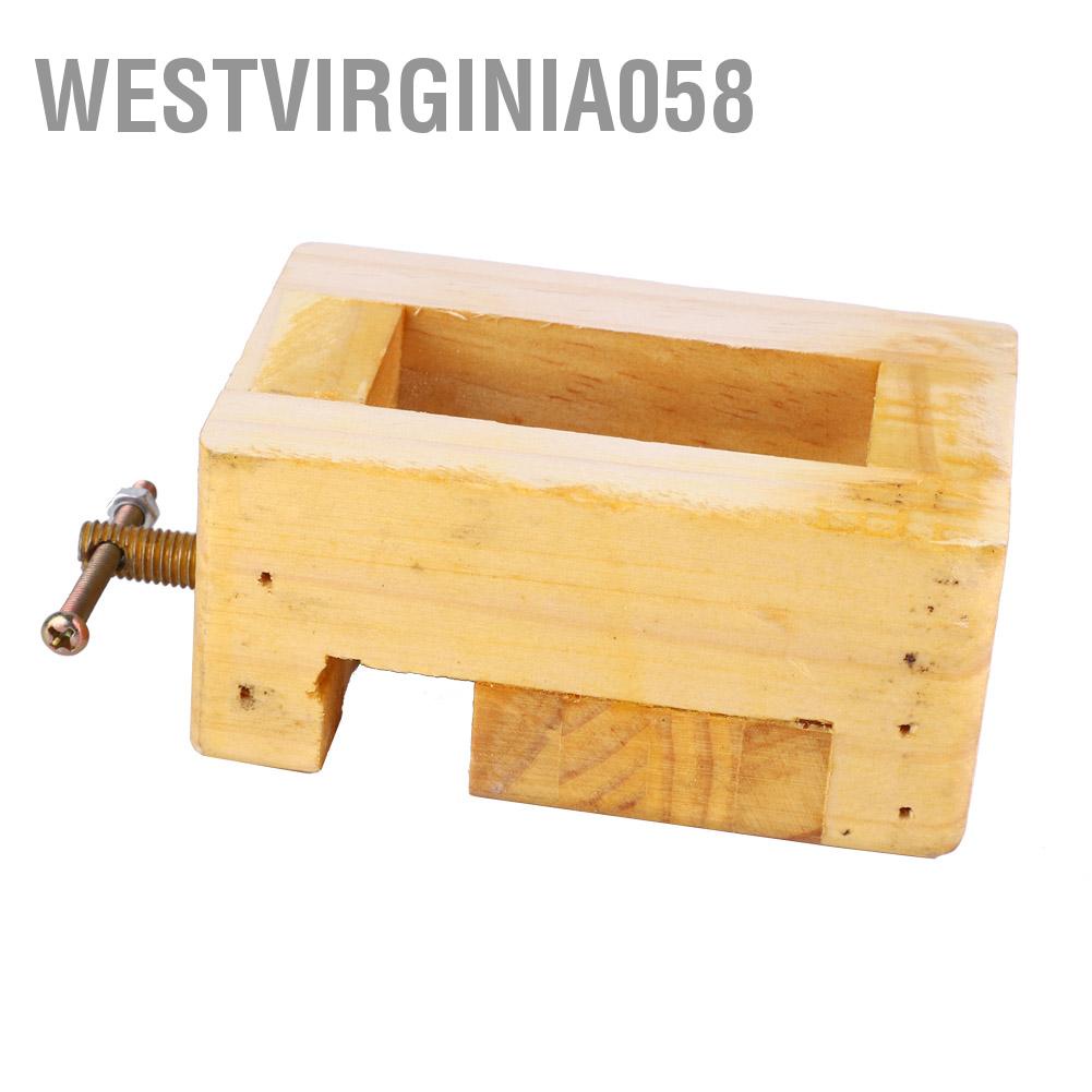 Westvirginia058 Westvirginia058 Kìm phẳng nhỏ bằng gỗ DIY Bảng Vise Kẹp tem để chạm khắc chế biến