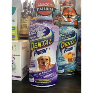 Dental fresh Plaque & tartar 237ml dung dịch giảm hôi miệng và mảng bám cho chó