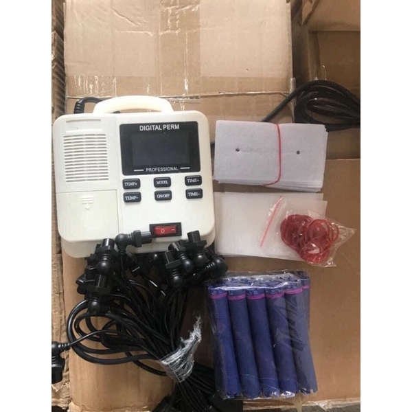 Máy uốn xoăn kỹ thuật số mini / máy uốn tóc setting mini 25 dây ( Tặng 25 trục uốn nóng )