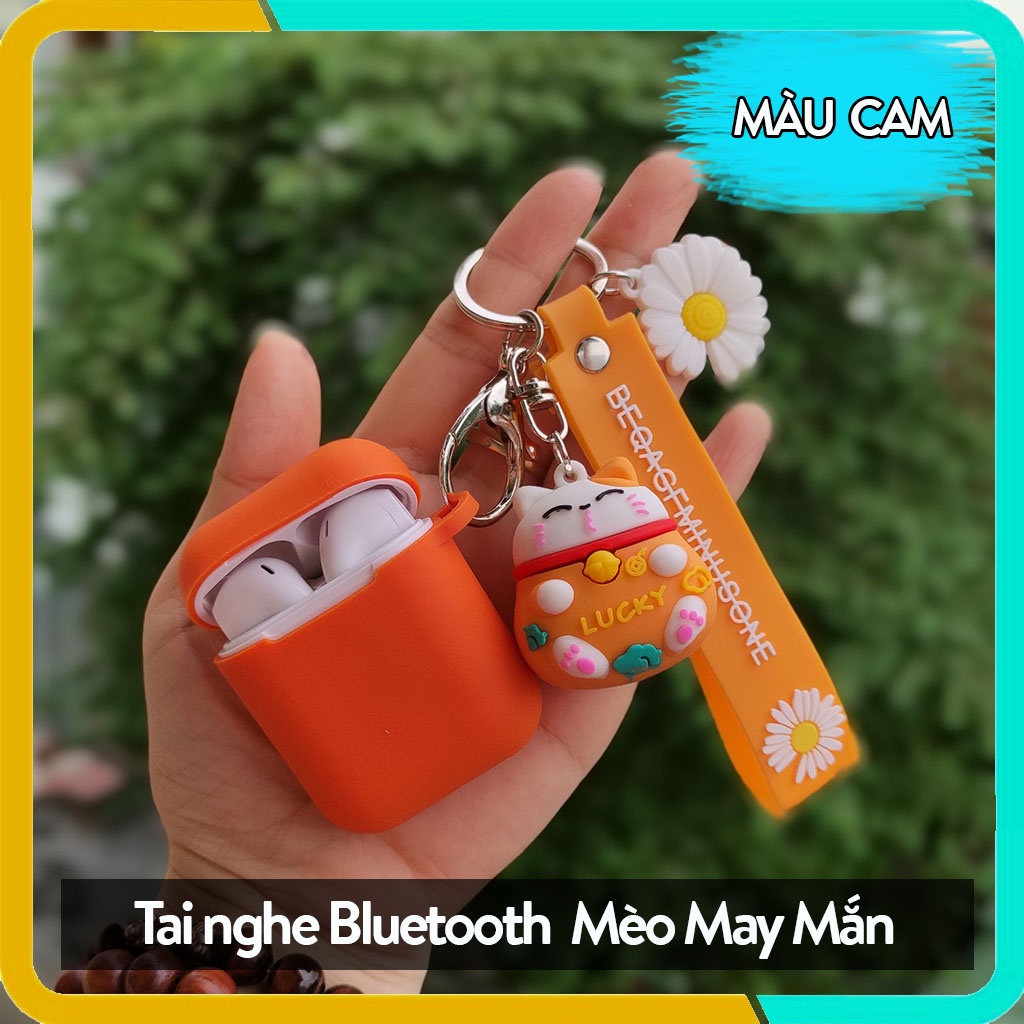 Tai Nghe Bluetooth Không Dây Tws i12 Hình Mèo May Mắn,Tương Thích Với Android/iOS
