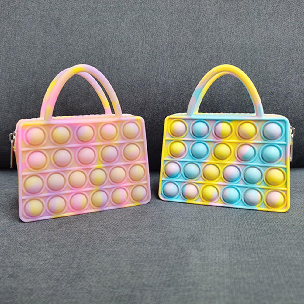 SOMEDAYZL Ví Silicone Đựng Tiền Xu Đồ Chơi Fidget Spinner HìNh Chữ NhậT Cho Trẻ Em NgườI LớN