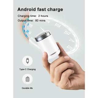 Máy cạo râu mini GEARSHOP thiết kế cầm tay nhỏ gọn bỏ túi du lịch cực tiện lợi với 3 lưỡi tự mài Nhật Bản