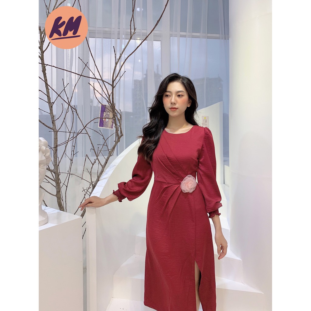 Đầm Thiết Kế Dáng Suông Chiết Eo nữ tính (Ảnh thật shop tự chụp)