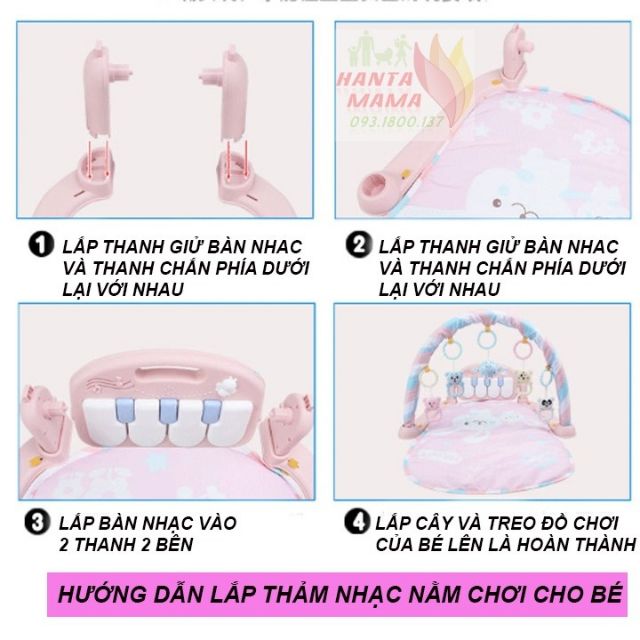 [MẪU MỚI] Thảm nhạc cho bé xuất Nhật, thảm chơi cao cấp