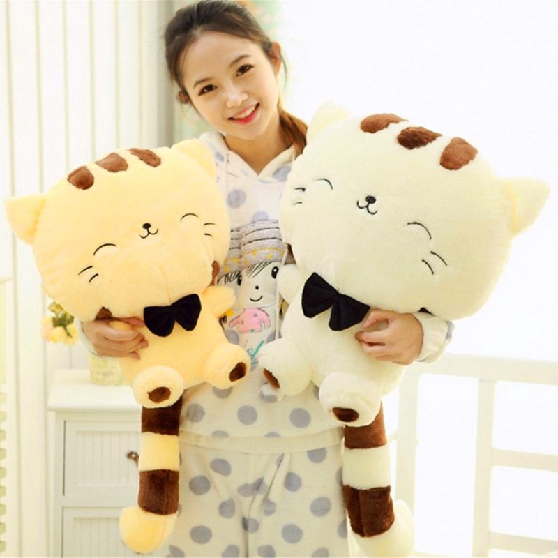 Mèo Nhồi Bông Mặt Cười Dễ Thương 45cm