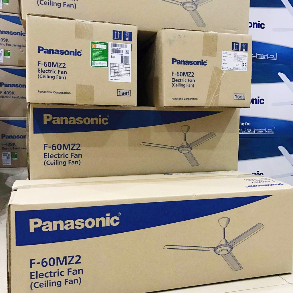 Quạt trần Panasonic F-60MZ2, hộp số 5 cấp, loại 3 cánh, hàng nhập khẩu