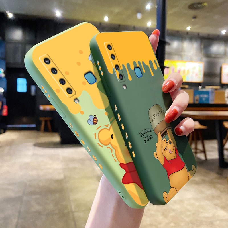 Ốp điện thoại silicon mềm chống sốc họa tiết Winnie The Pooh bảo vệ cho Samsung A9 2018