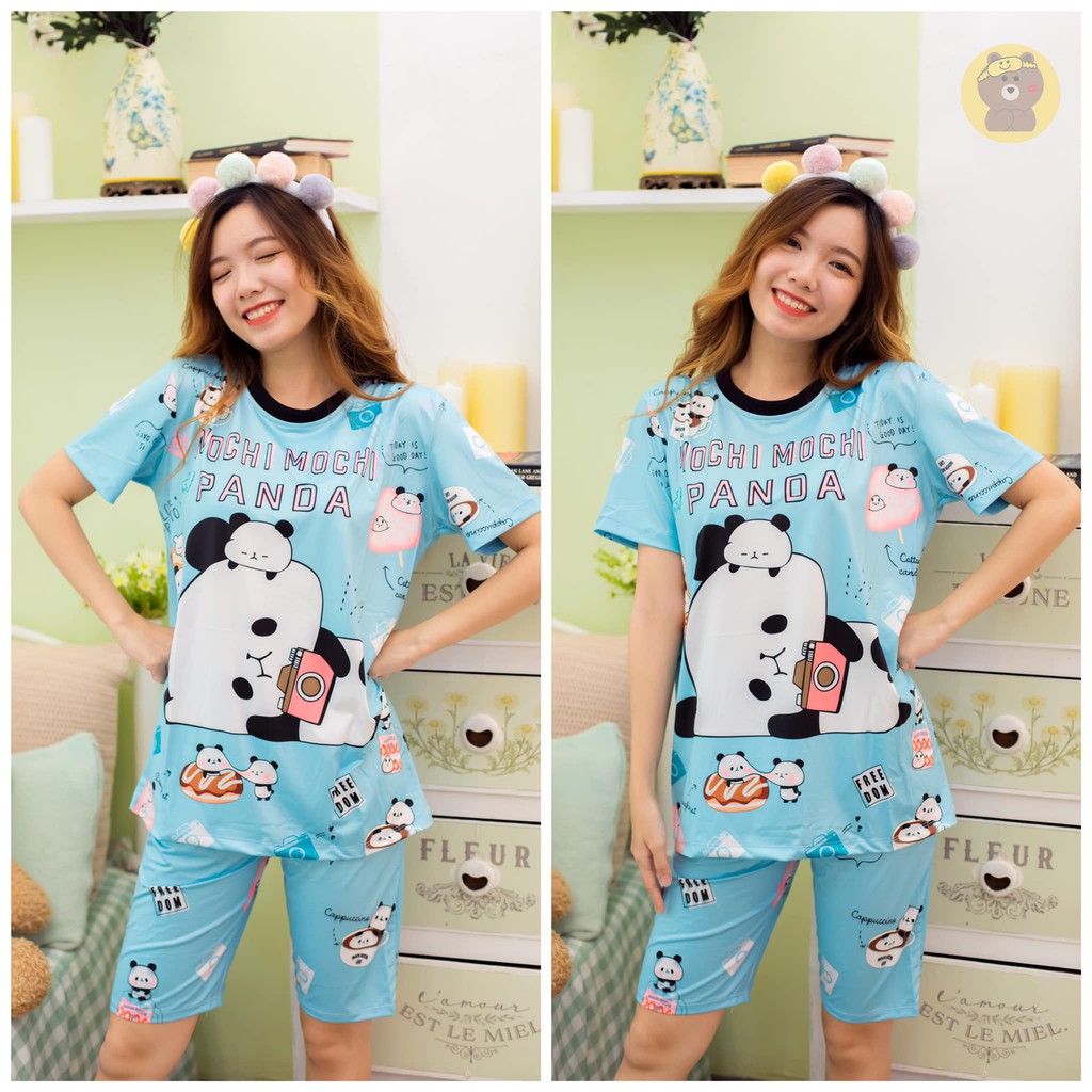 Đồ Bộ Pijama mặc nhà Thun LỬNG ôm (form dưới 60kg)