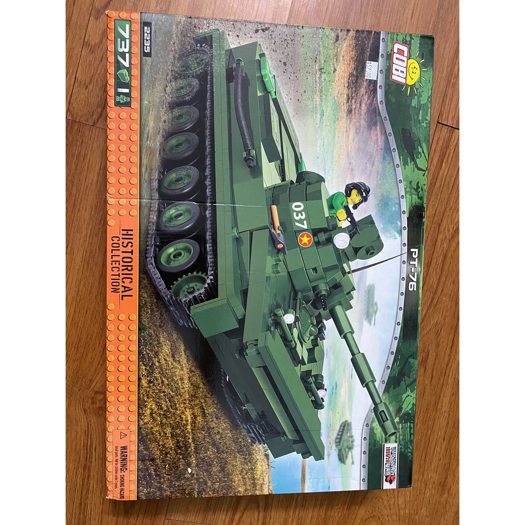 Non Lego - Cobi 2235 PT-76 - Xe Tăng - Tank Việt Nam trong Chiến Tranh Chính Hãng