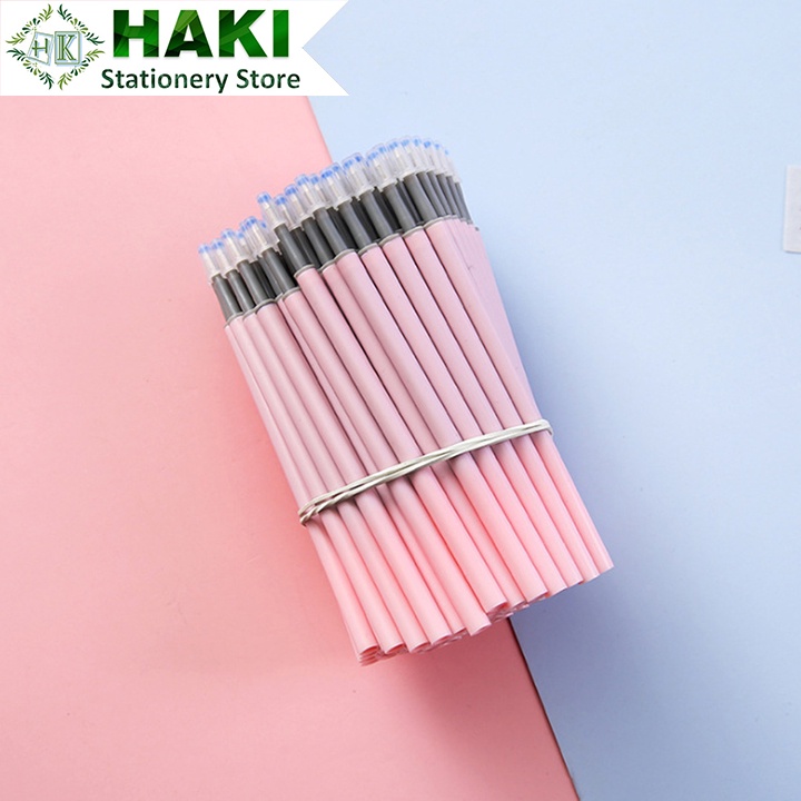 Bút bi cute mực gel HAKI ngòi 0.5mm đi nét viết đều mực phụ kiện văn phòng phẩm B43