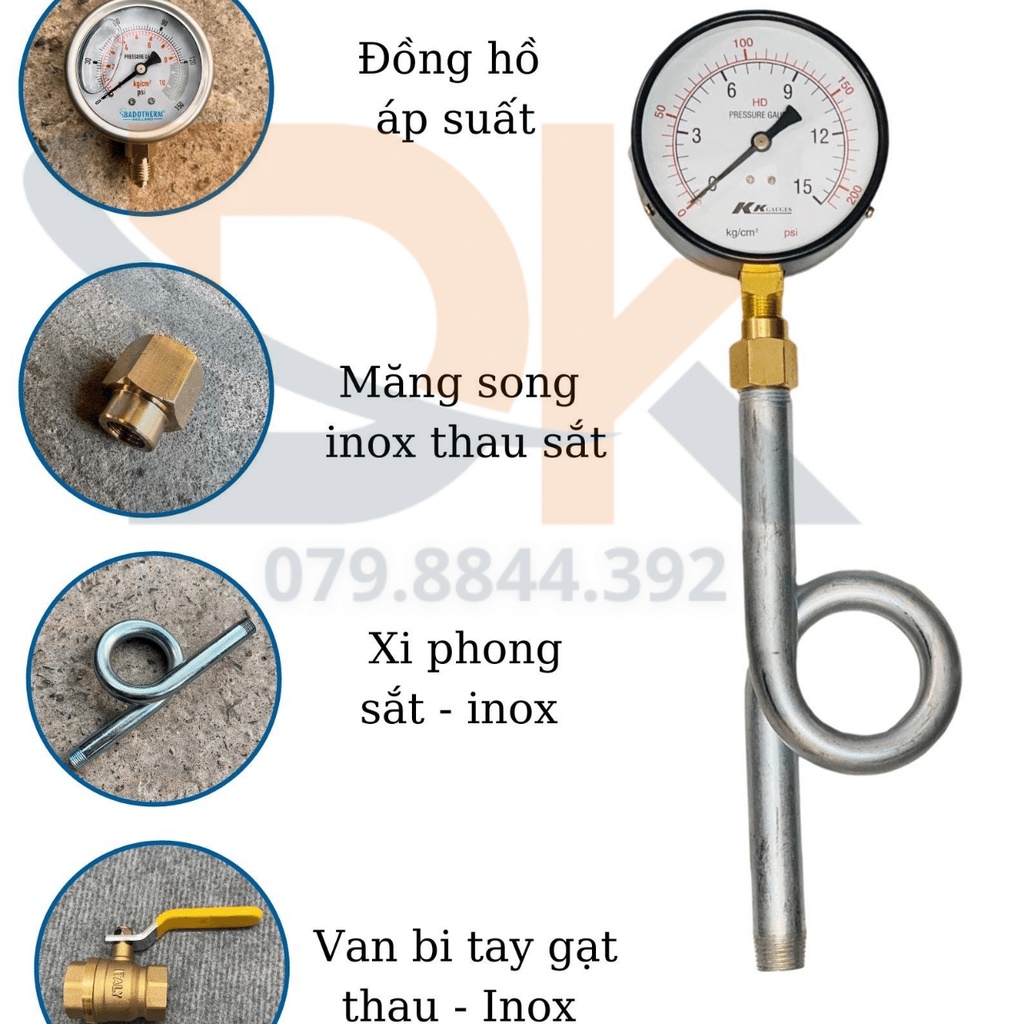 Ống xi phong inox - Ren 13/17/21mm