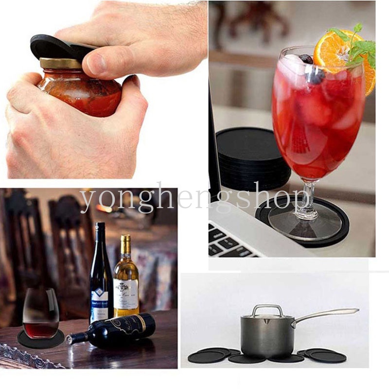 Tấm Lót Cốc Cà Phê Hình Tròn Bằng Silicone Cách Nhiệt Tiện Dụng