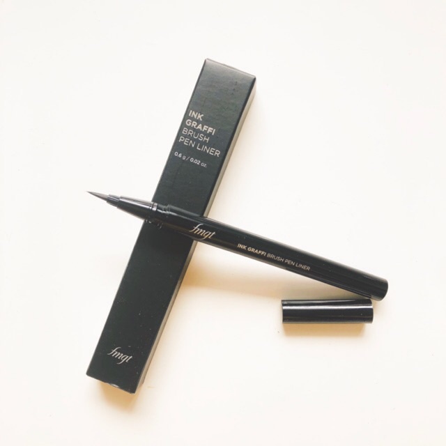 Bút kẻ mắt nước không trôi chống nước chống lem đầu cọ mảnh The Face Shop Ink Graffi Brush Pen Liner 12g