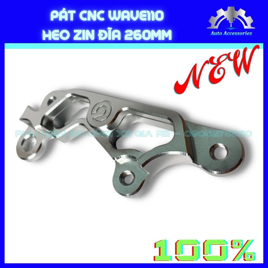 PÁT CNC - Pát Trước Wave 110 Wave lớn gắn heo dầu ZIN theo xe đi đĩa 260mm - Cnc sắc xảo tỷ mỉ