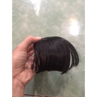 Tóc giả mái ngố thưa cao cấp - hình thật
