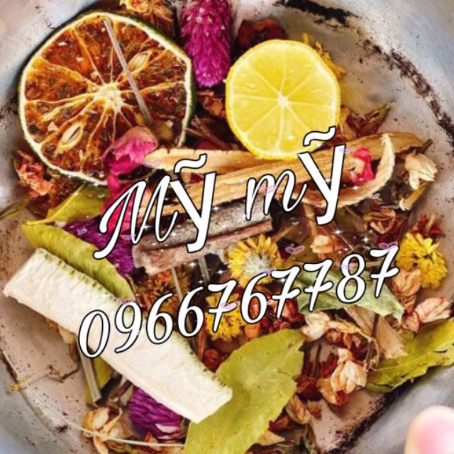 25g xông mặt thảo dược 1_2 lần  Handmade kèm hoa lavender