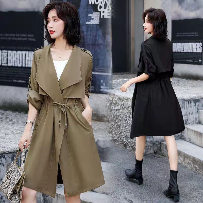 Áo khoác gió tay dài Size lớn S-3xl Plus Size cho nữ 2021 | BigBuy360 - bigbuy360.vn