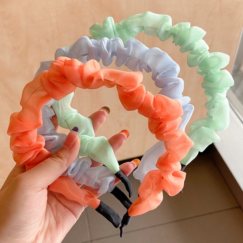 Băng Đô Màu Trơn Kiểu Dáng Đơn Giản Thời Trang Hàn Quốc