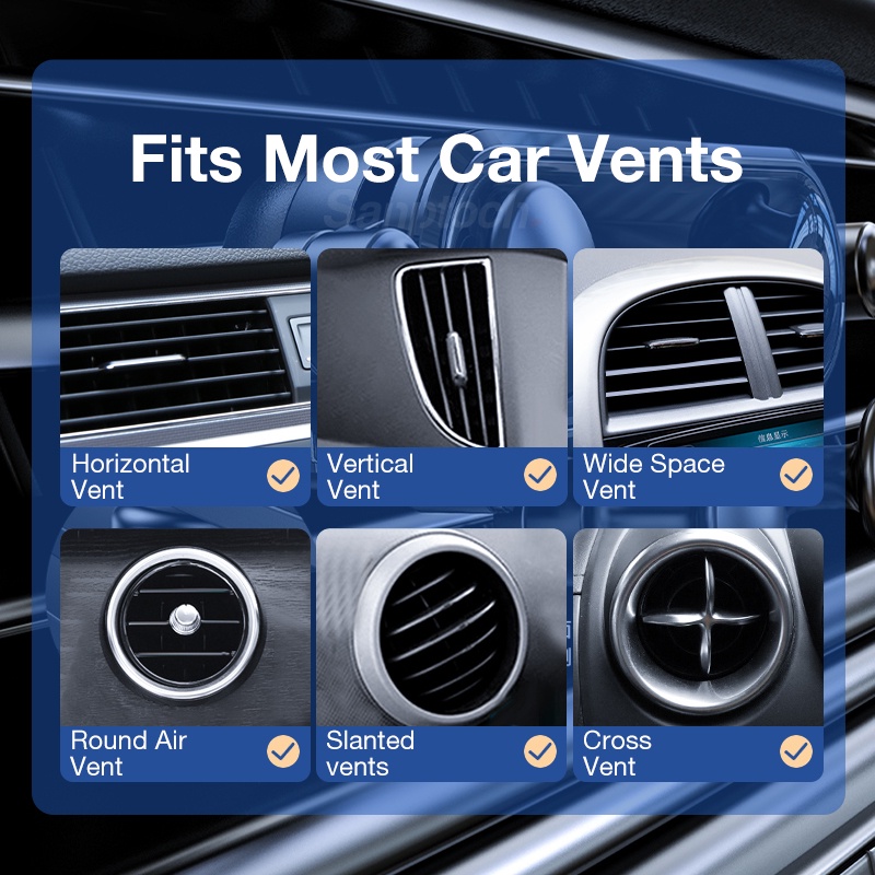 Giá Đỡ Điện Thoại Gắn Lỗ Thông Gió Xe Hơi Sanptoch 2022 Cho iPhone 4-7 Inch iPhone 12 13 Pro Max Samsung Xiaomi Huawei Oppo