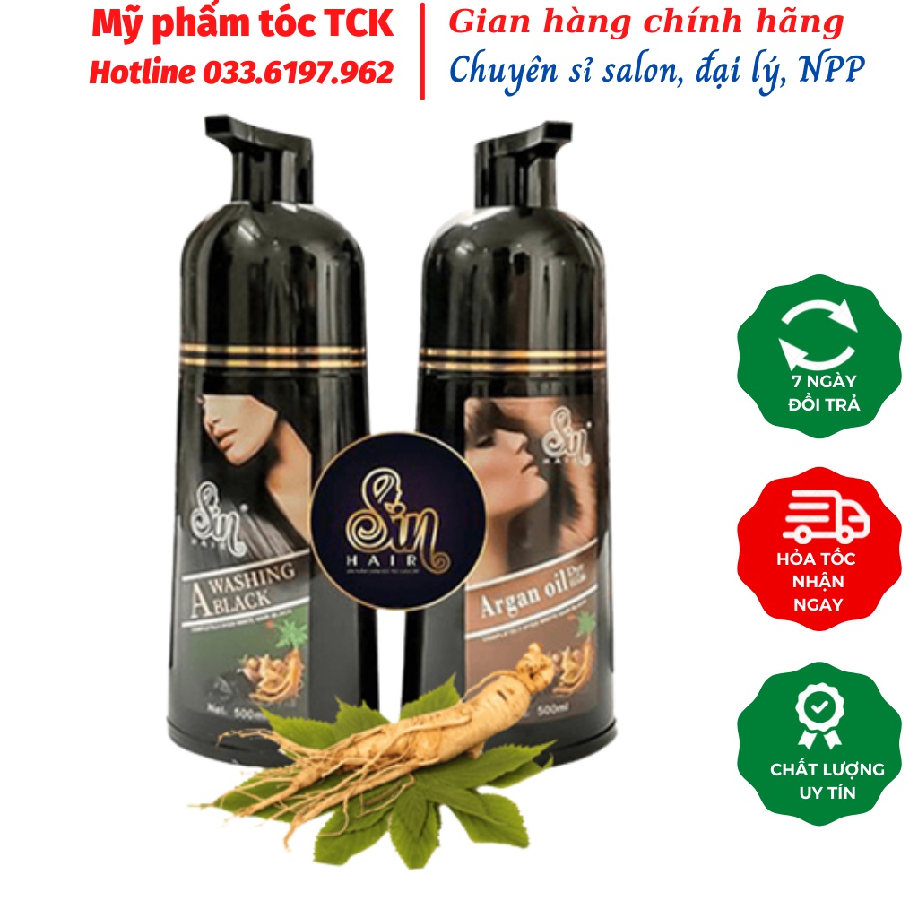 [HÀNG CHÍNH HÃNG] DẦU GỘI NHUỘM TÓC SIN HAIR SỐ1 NHẬT BẢN PHỤC HỒI HƯ TỔN BÓNG MƯỢT VÀ KHÔNG DÍNH DA ĐẦU