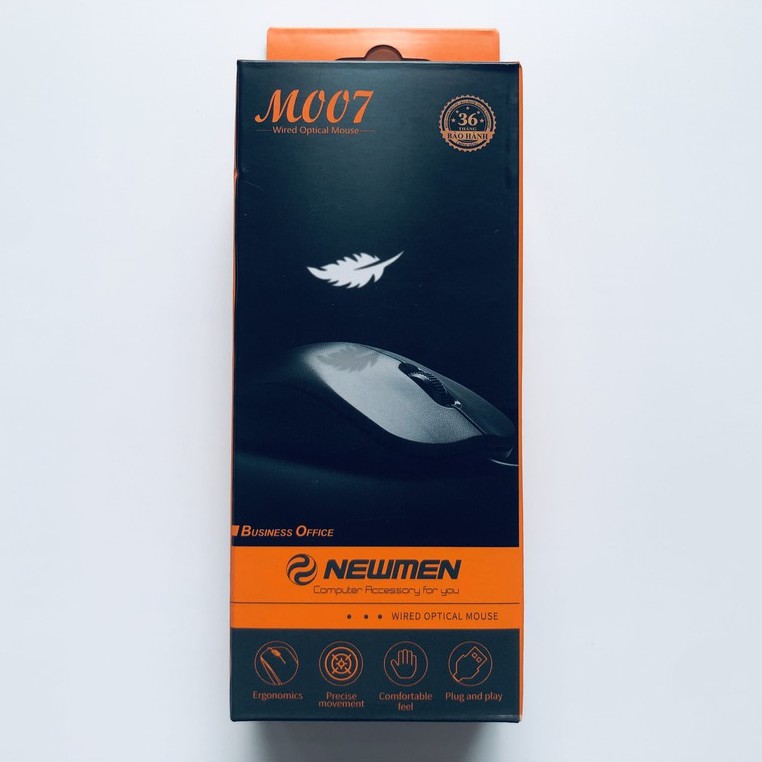 Chuột máy tính có dây Newmen M007 (MS-619) - Business Office, Black - Hàng chính hãng