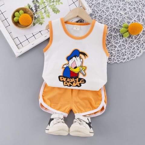 Bộ đồ in hình chú vịt Donall siêu ngộ nghĩnh cho bé