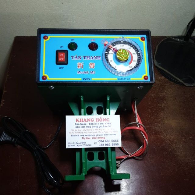 Hộp Nhiệt Máy Hàn Miệng Túi Dập Chân M5-300 HÀNG CHÍNH HÃNG