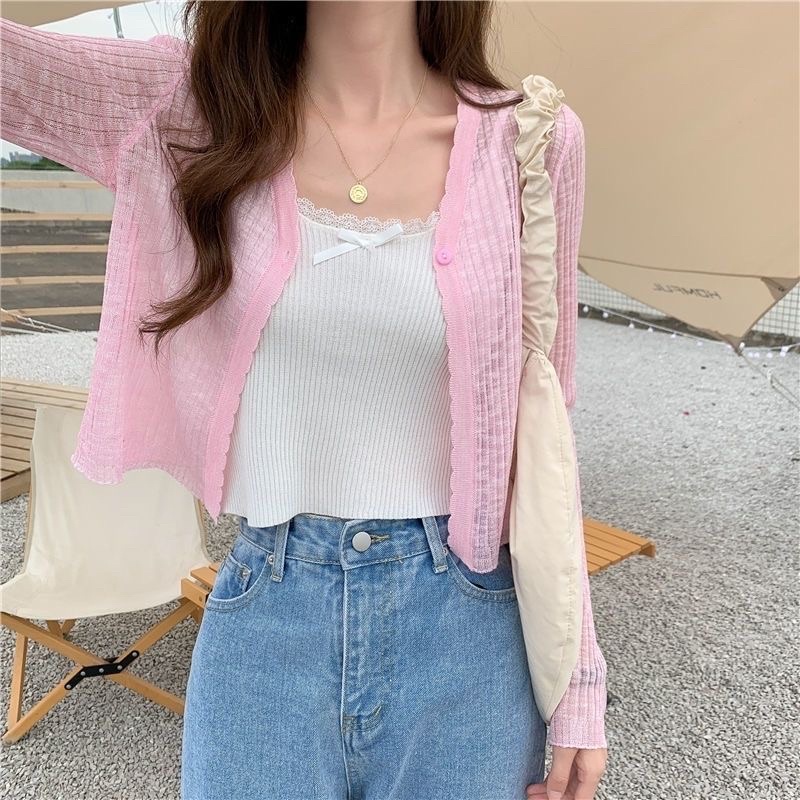 FREESHIP CADIGAN LEN TĂM MỎNG CROTOP PASTEL