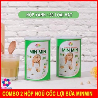 COMBO 2 HỘP MinMin Bột Ngũ Cốc Siêu Lợi Sữa 30 Loại Hạt Min Min