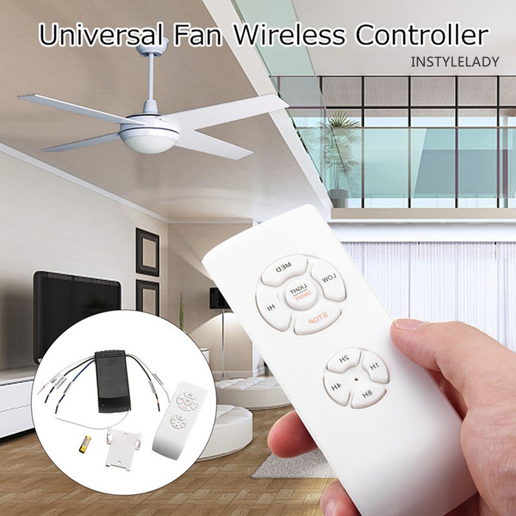 Remote Điều Khiển Đèn Quạt Trần Không Dây Hẹn Giờ