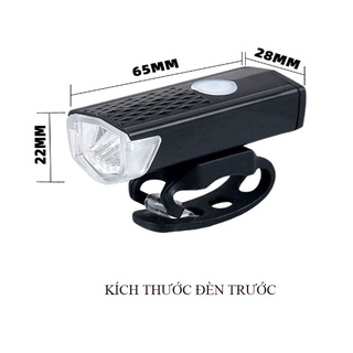 Đèn led gắn xe đạp - Trước và Sau