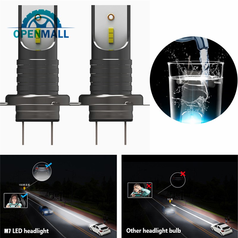 Đèn pha H7 LED 110W 6000k ánh sáng trắng cao cấp cho xe ô tô