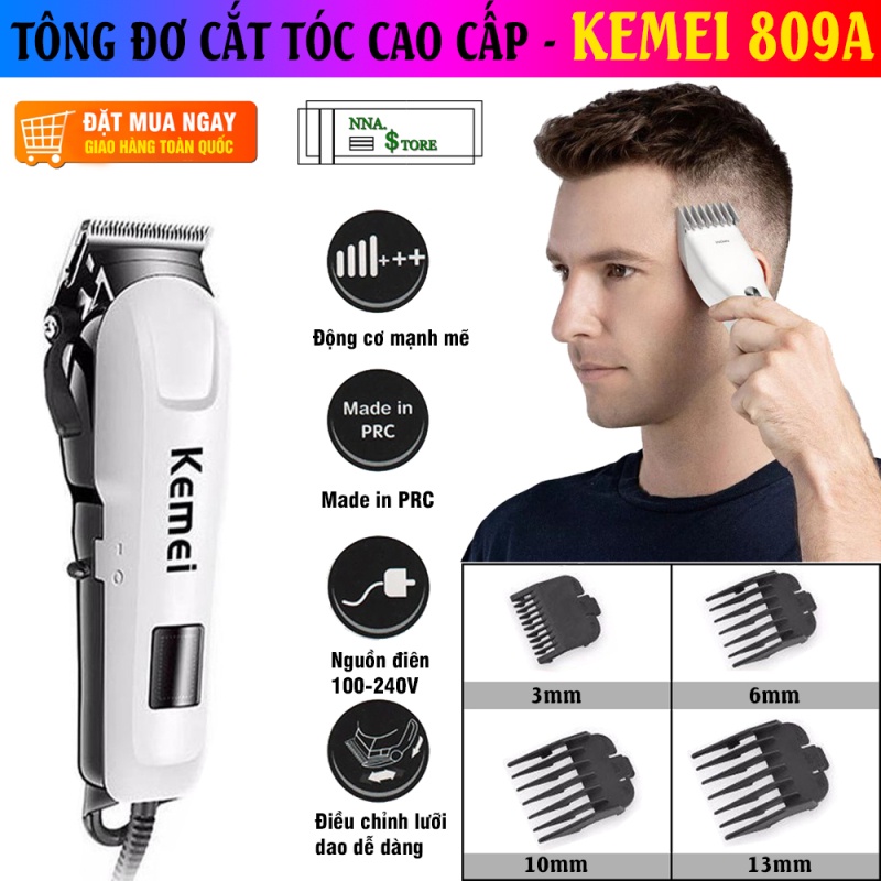 [Có video thật] Tông đơ cắt tóc không dây chuyên nghiệp KEMEI KM- 809