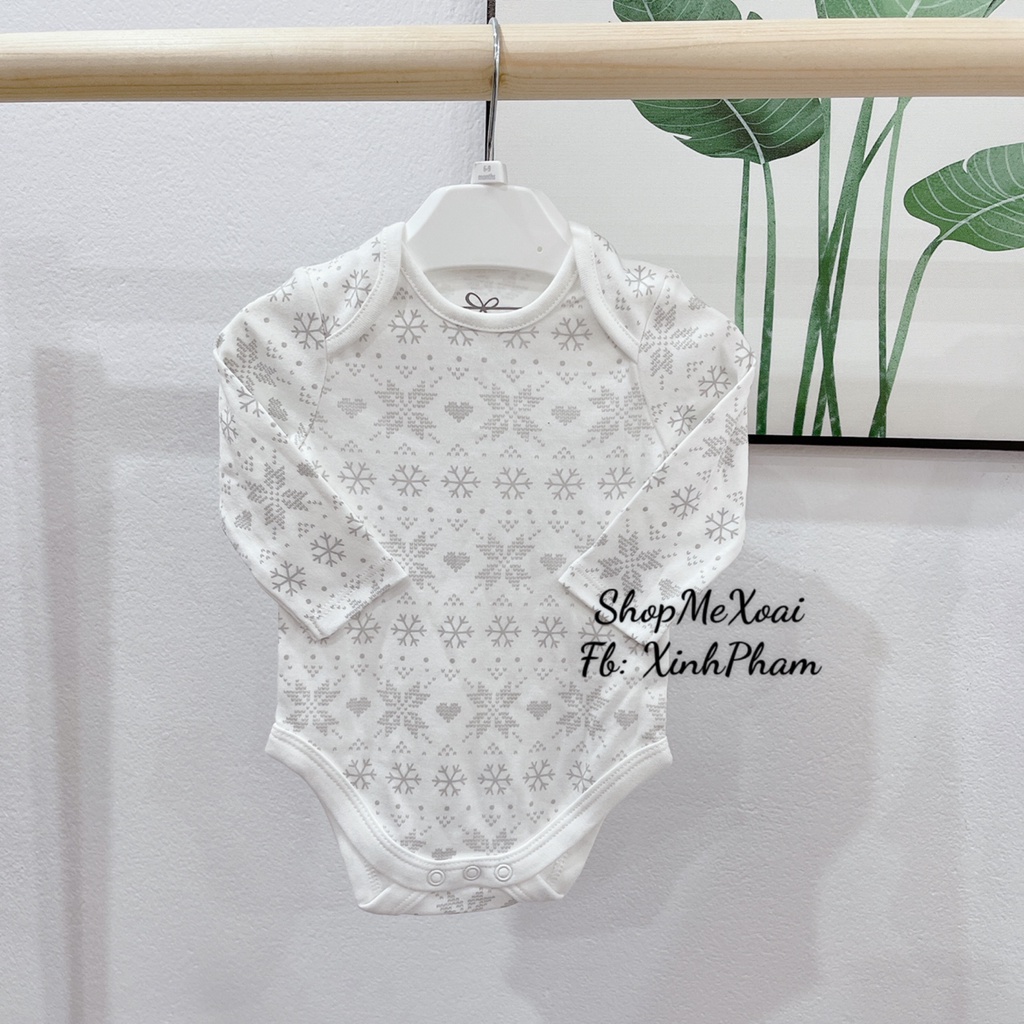 [Chọn mẫu][Size 56cm] Bodysuit dài tay cho bé size từ 3-4,5kg