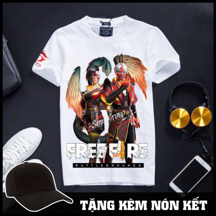 Takan Store Áo Thun Nam Free Fire siêu rẻ cotton cổ tròn cực chất -Sát Thủ Vô Diện Takan Store